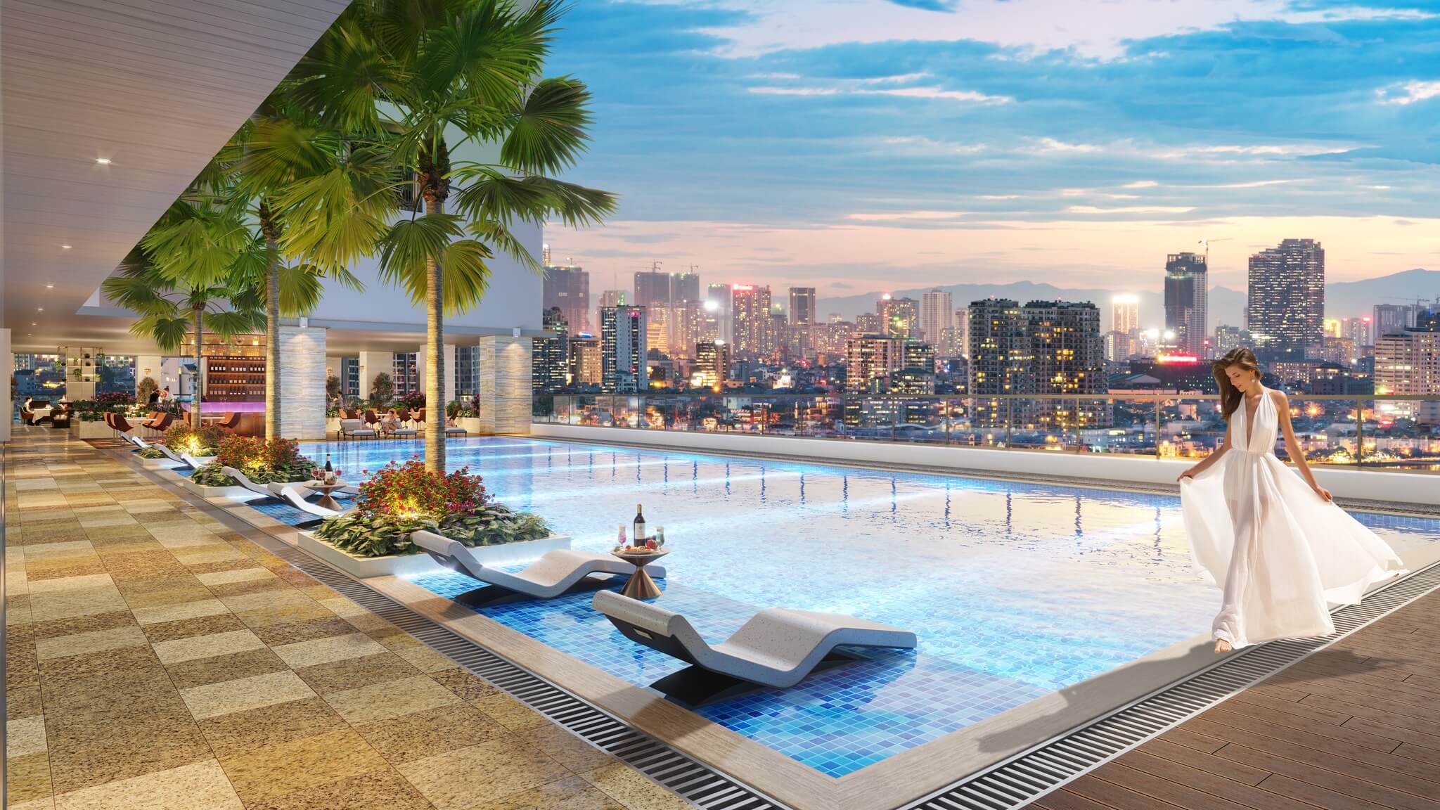 Bể bơi dự án The Nelson Private Residences 29 Láng Hạ