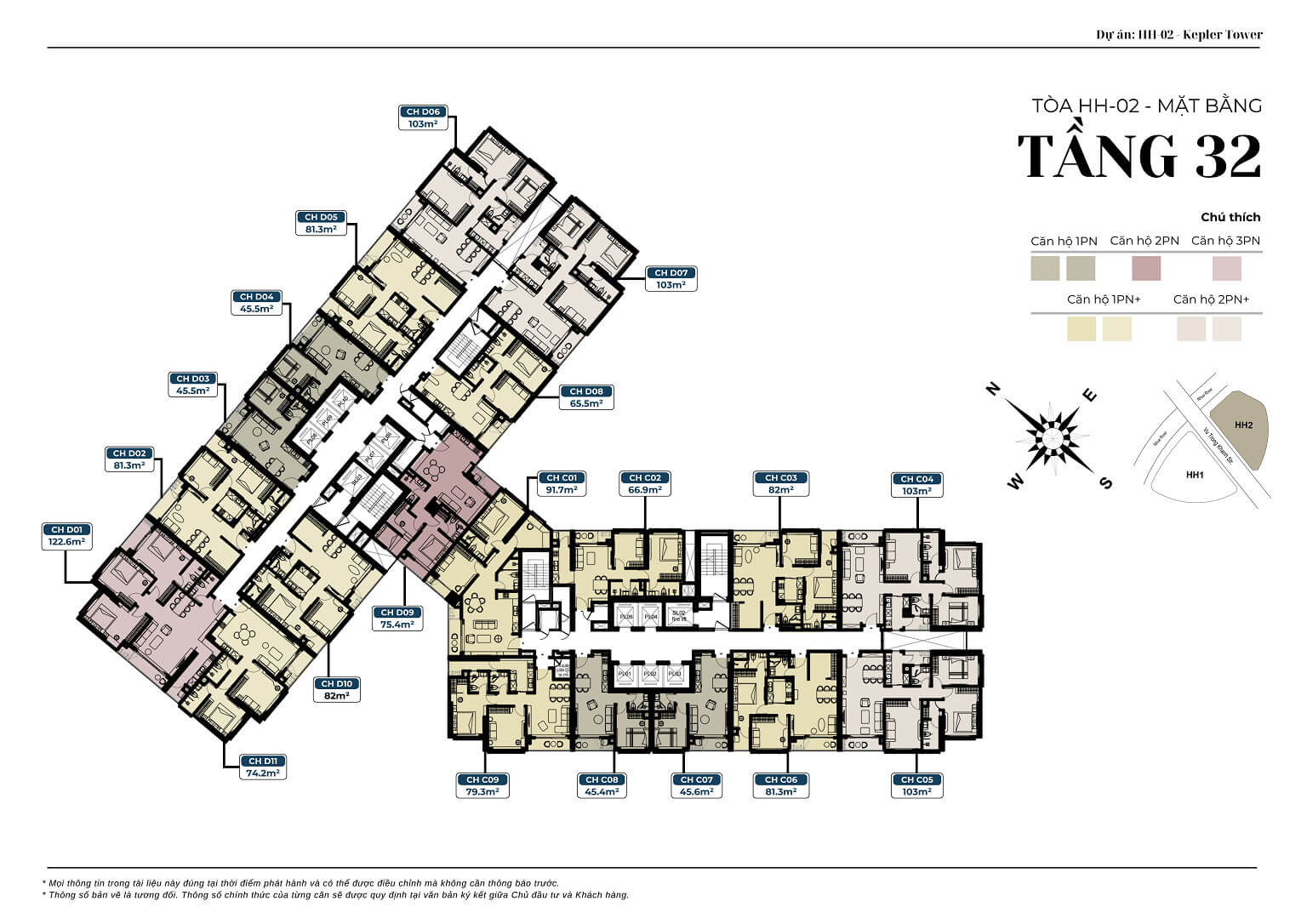 Mặt bằng Kepler Land Tower