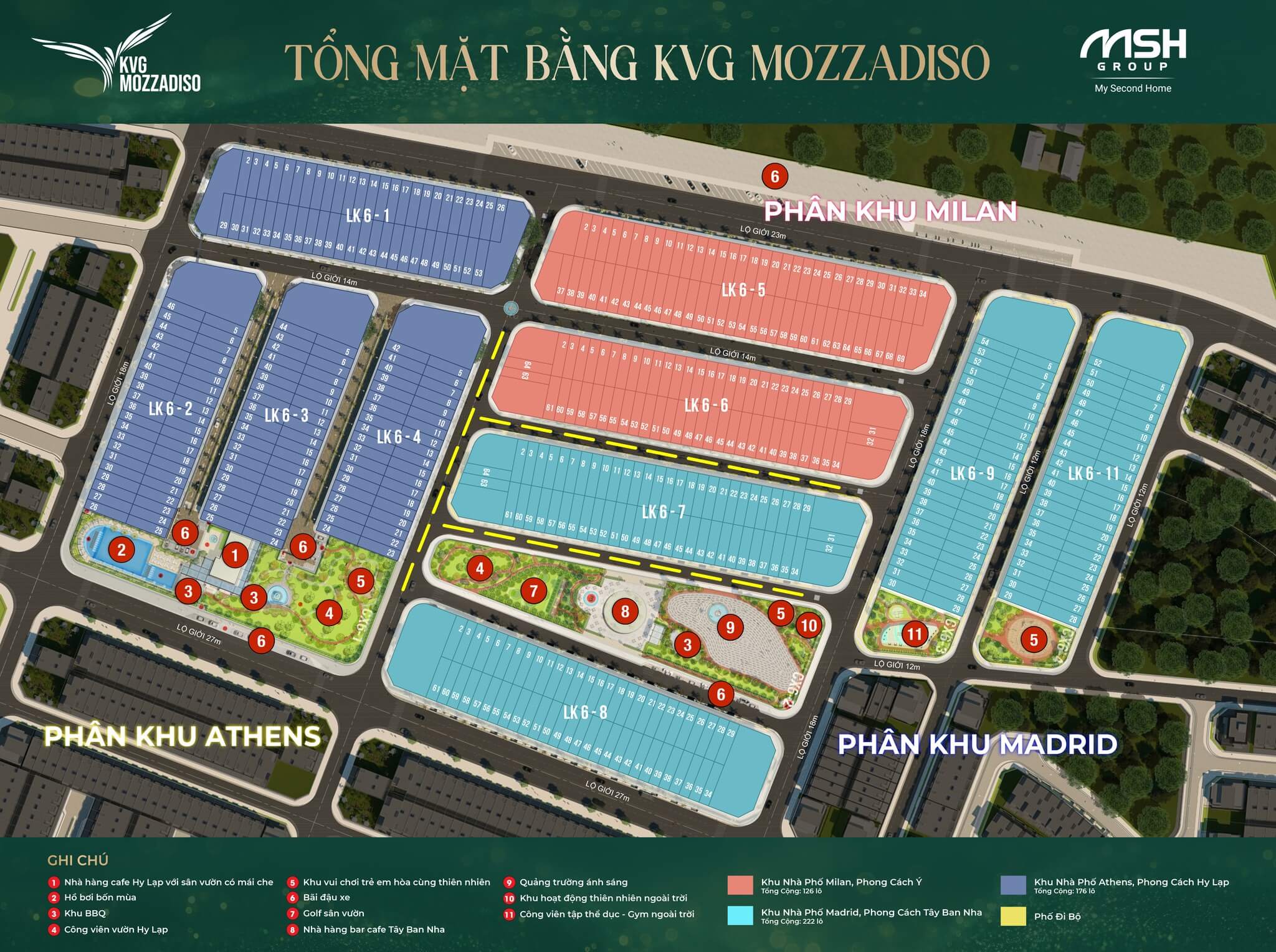 Mặt bằng KVG Mozzadiso Nha Trang