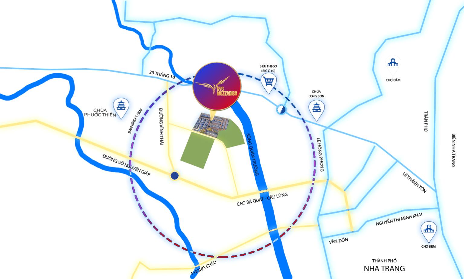 Vị trí Mozzadiso Nha Trang