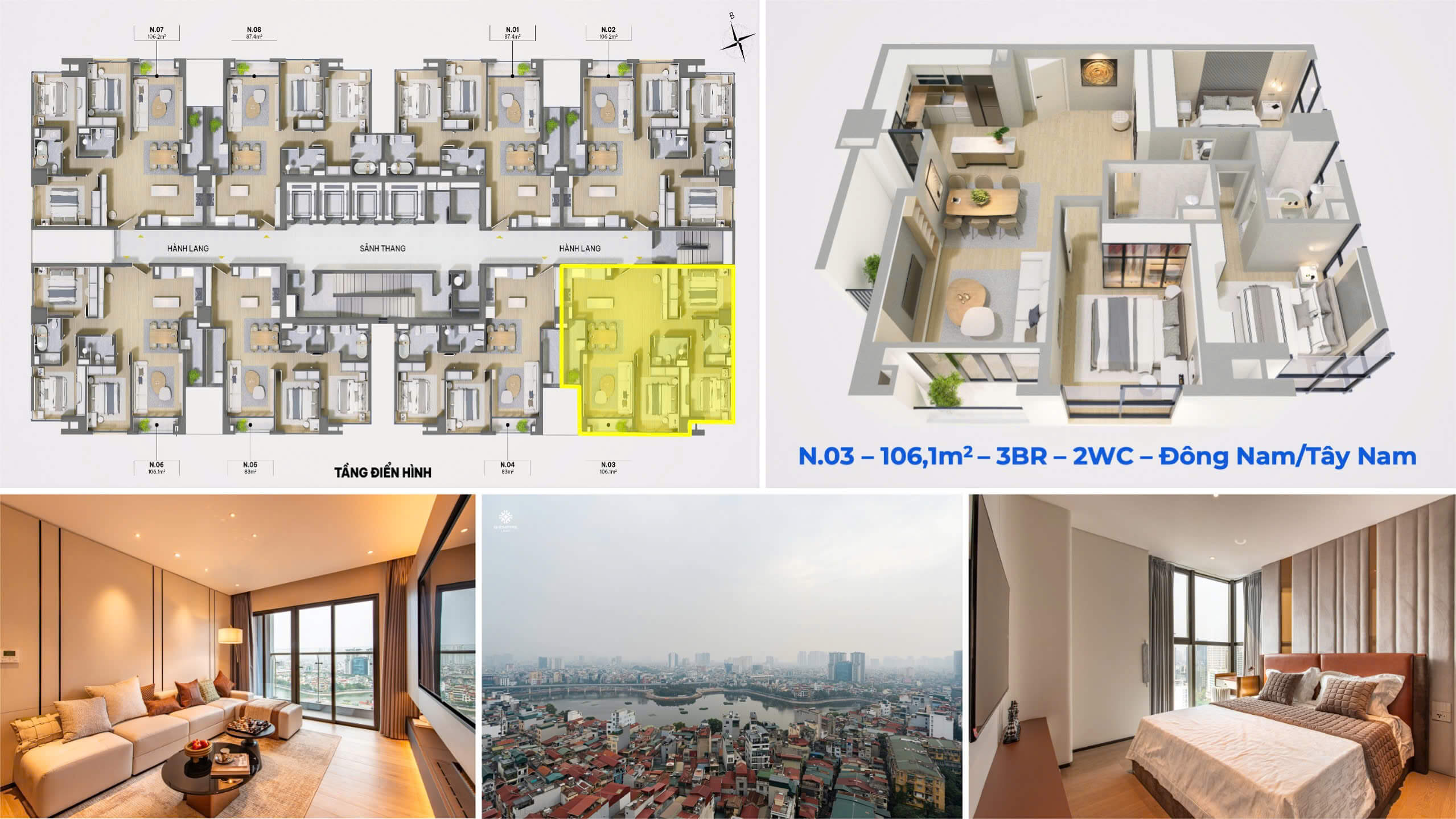 Căn hộ N.03 The Nelson 29 Láng Hạ