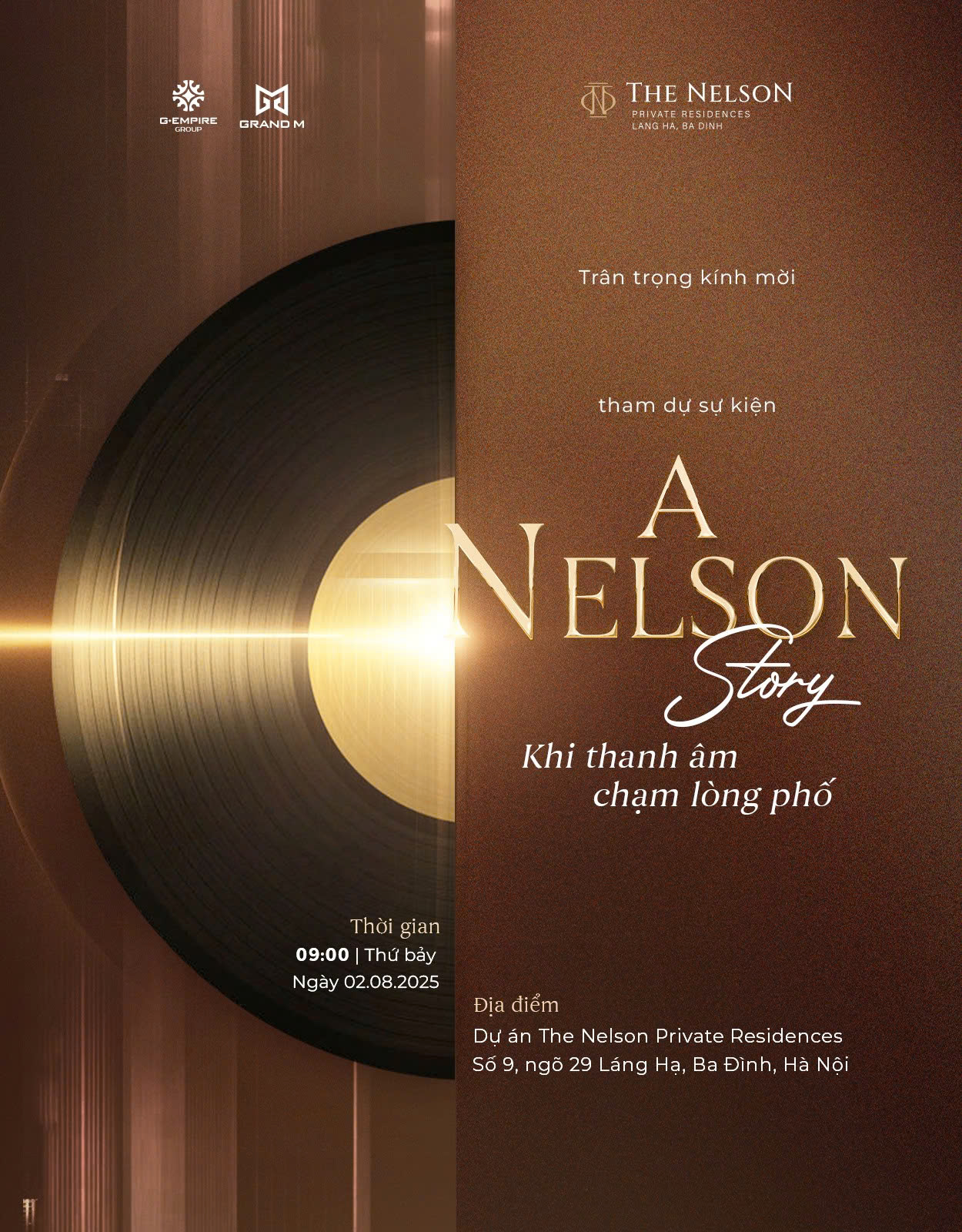 Lễ mở bán hàng tuần tại The Nelson 29 Láng Hạ
