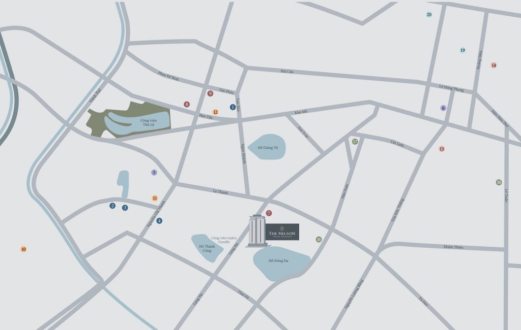 Vị trí The Nelson 29 Láng Hạ