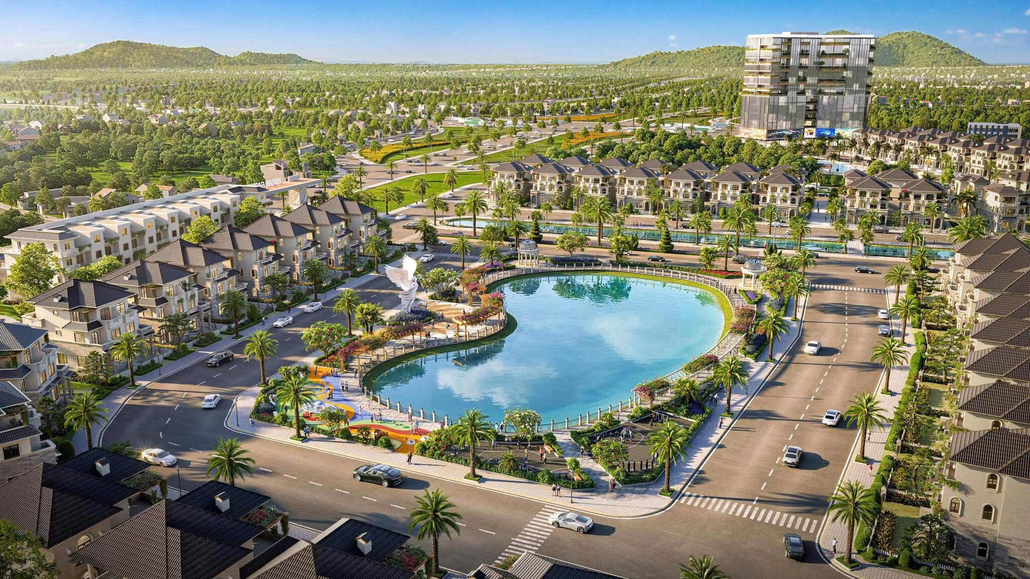 Hồ trung tâm Dream Garden City Hòa Bình