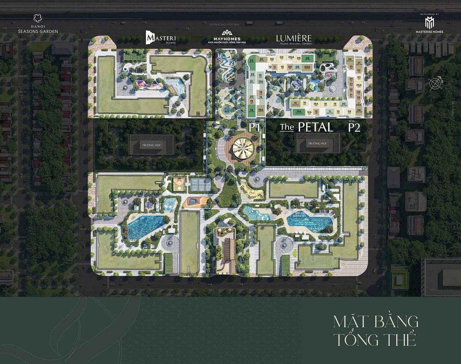 Mặt bằng Hanoi Seasons Garden