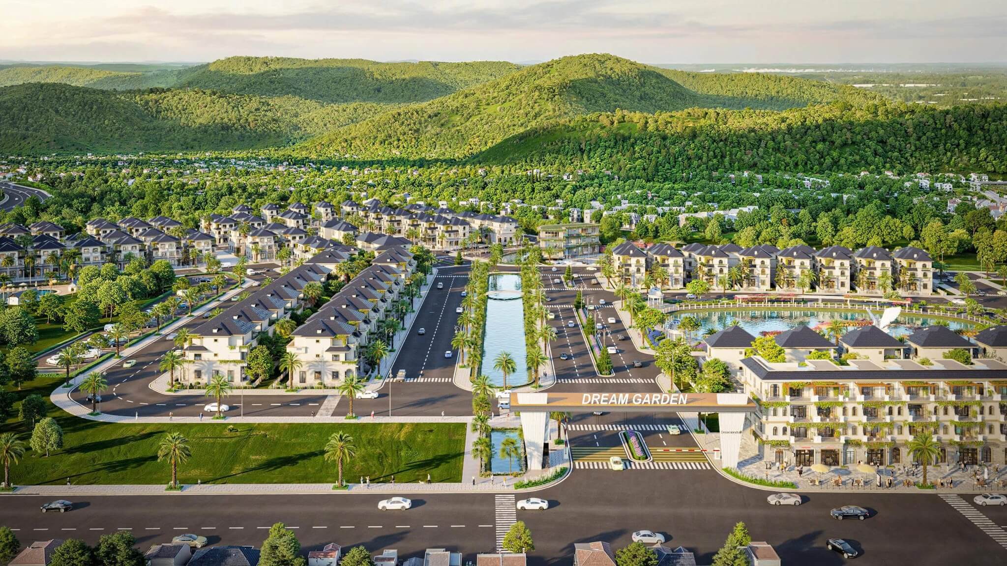 Phối cảnh tổng thể Dream Garden City Hòa Bình