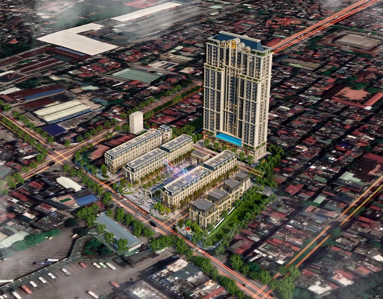 Shophouse khối đế tại Diamodn Light Thái Bình