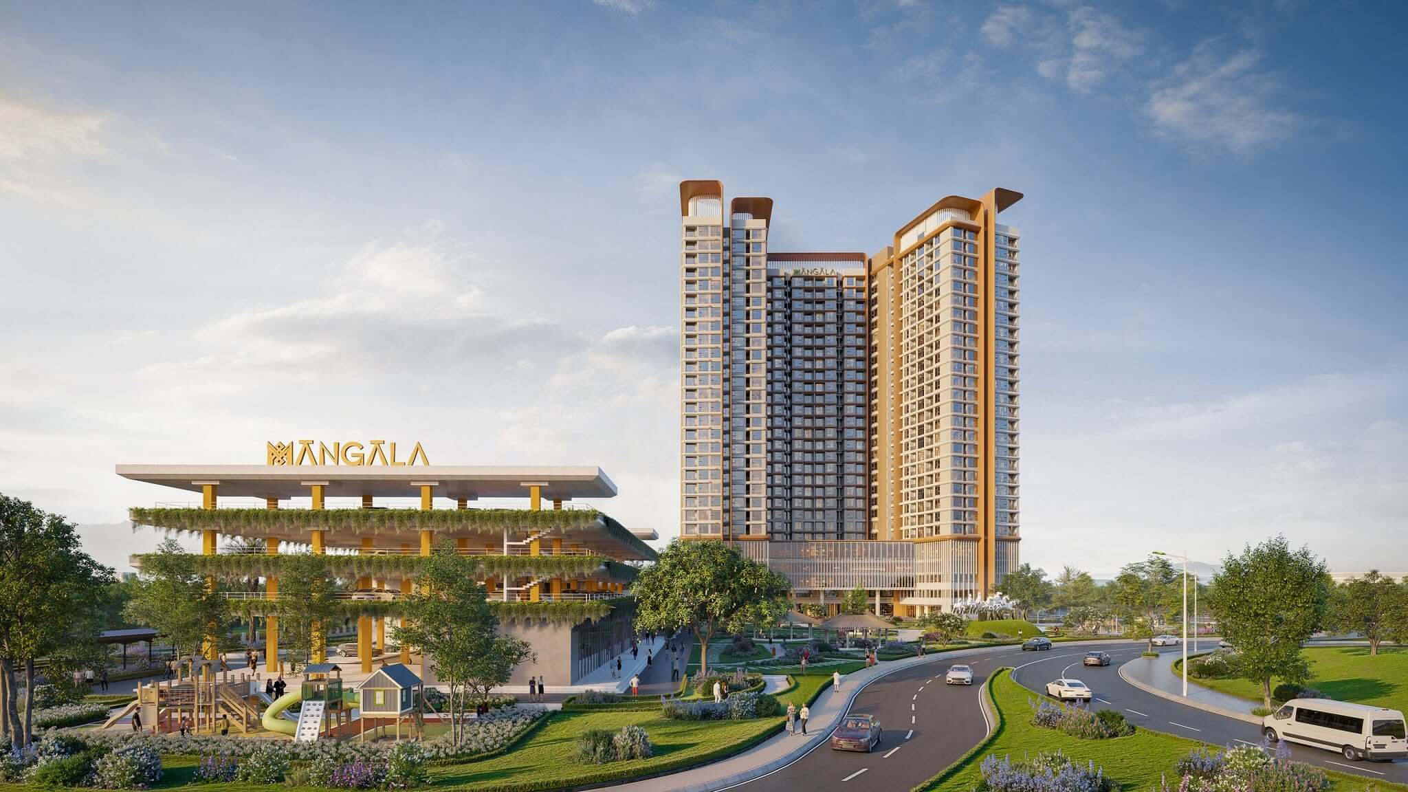 Phối cảnh tổng quan dự án Mangala Complex Bắc Ninh