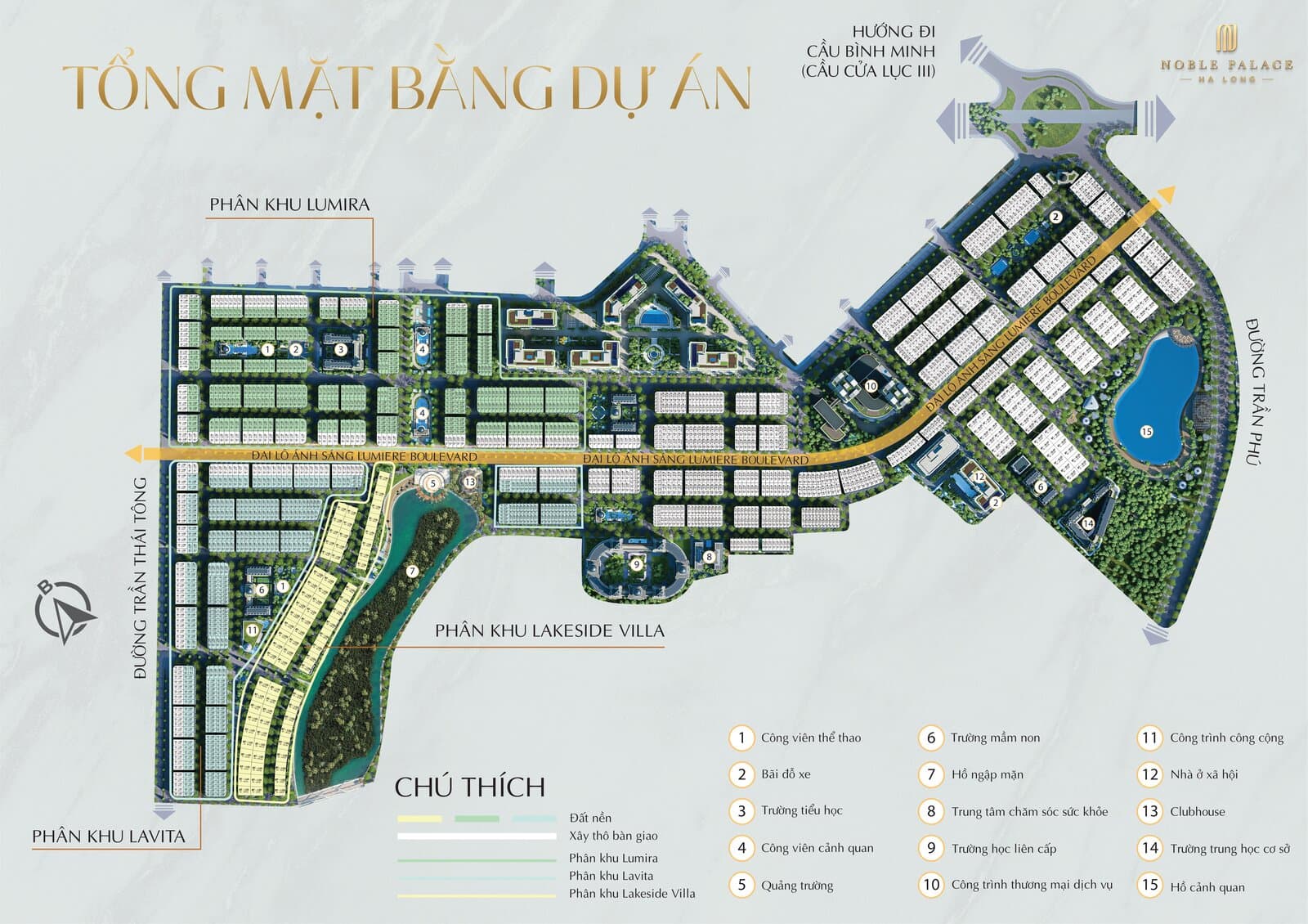 Tổng mặt bằng quy hoạch Noble Palace Hạ Long
