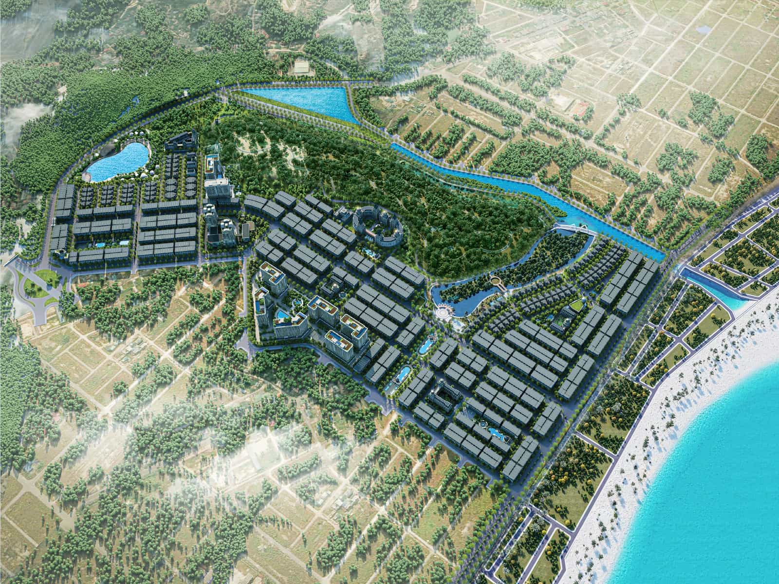 Phối cảnh tổng quan dự án Noble Palace Hạ Long