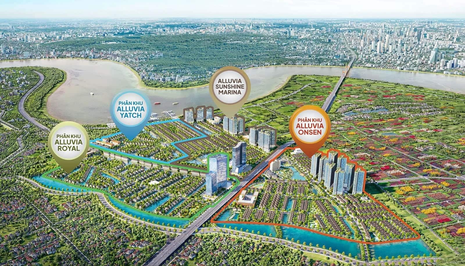 Mặt bằng phân khu tại Alluvia City