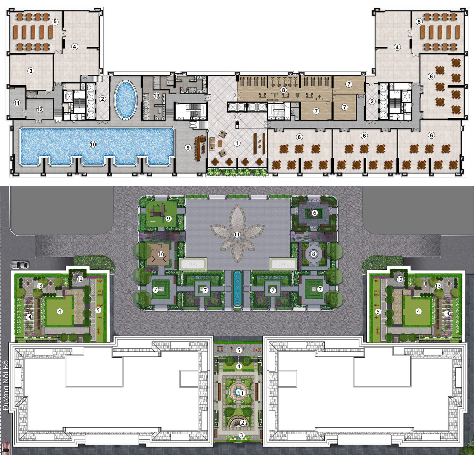 Mặt bằng dự Eden Garden Thái Bình