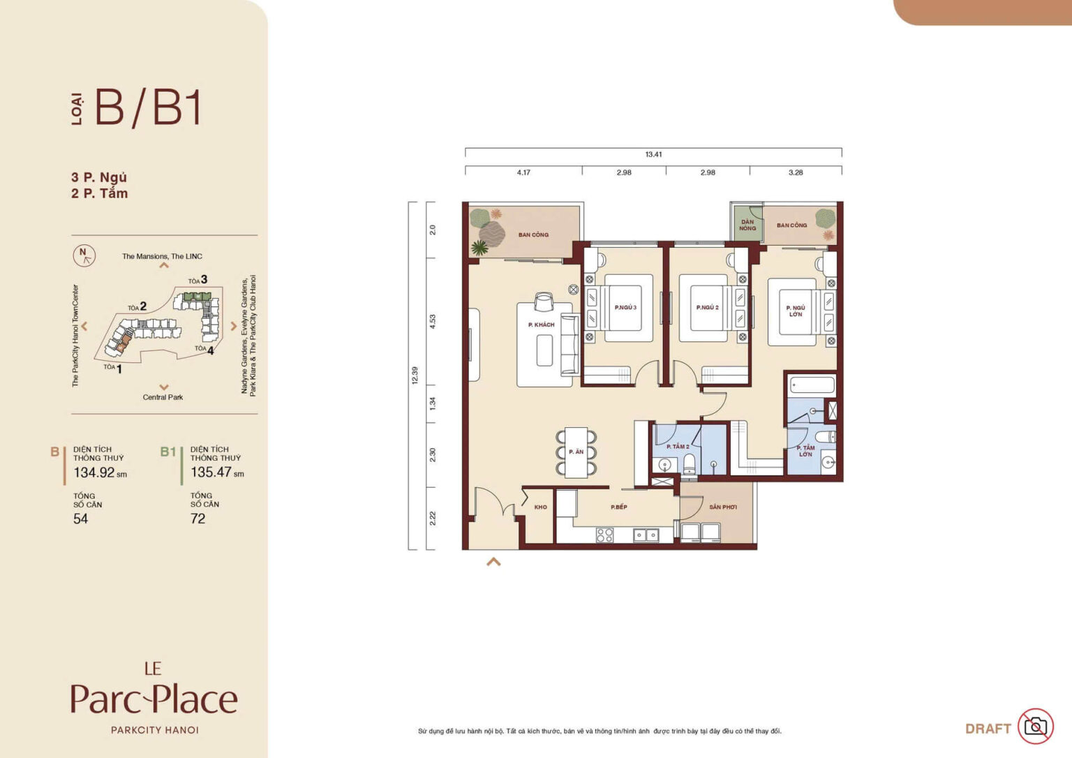Thiết kế căn hộ Le Parc Place