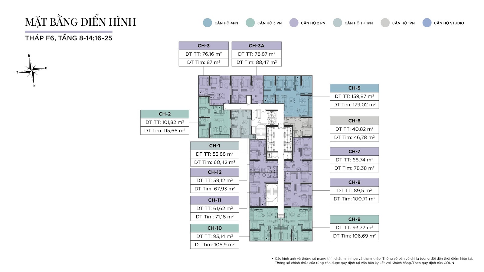 Mặt bằng tầng điển hình dự án NobleX West Lake