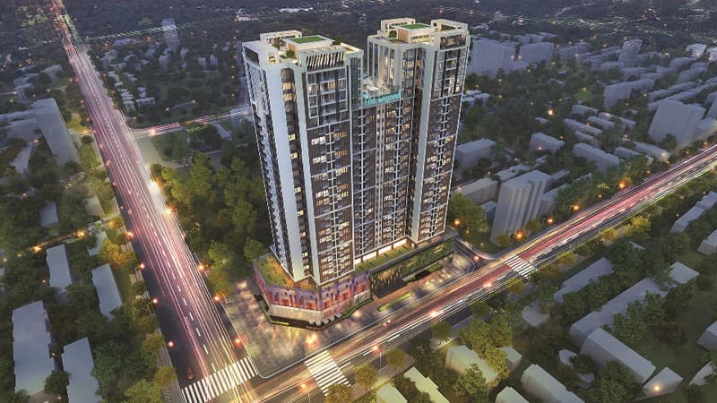 Dự án tọa lạc tại ngã tư giao cắt Nguyễn Tuân Ngụy Như Kontum
