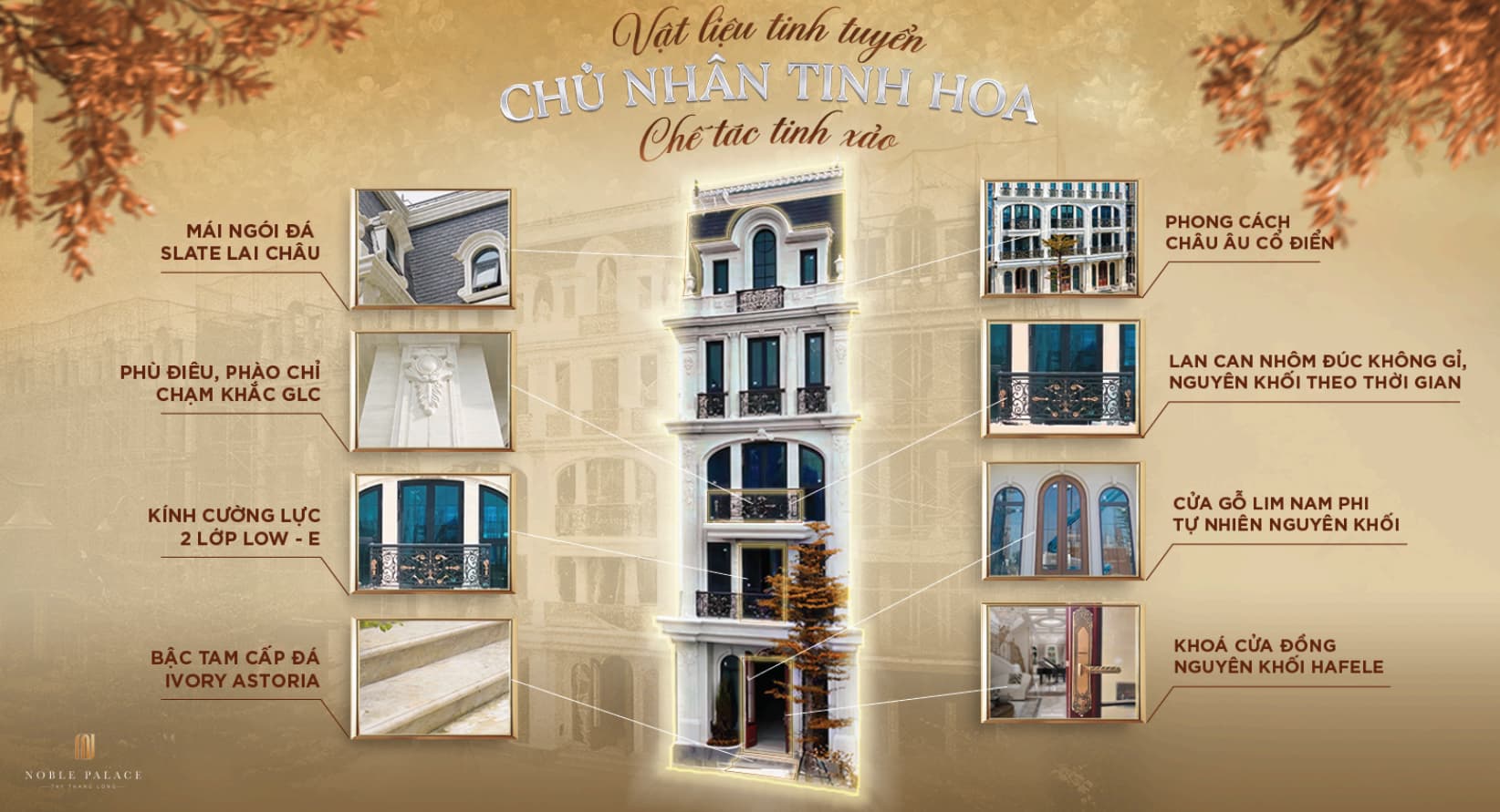 Phối cảnh kiến trúc các dòng Shophouse tại dự án Noble Palace Tây Thăng Long