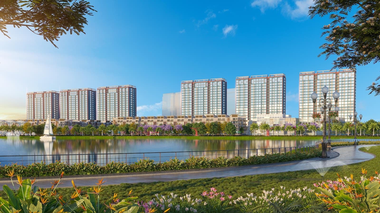 Phối cảnh tổng thể dự án Khai Sơn City Long Biên