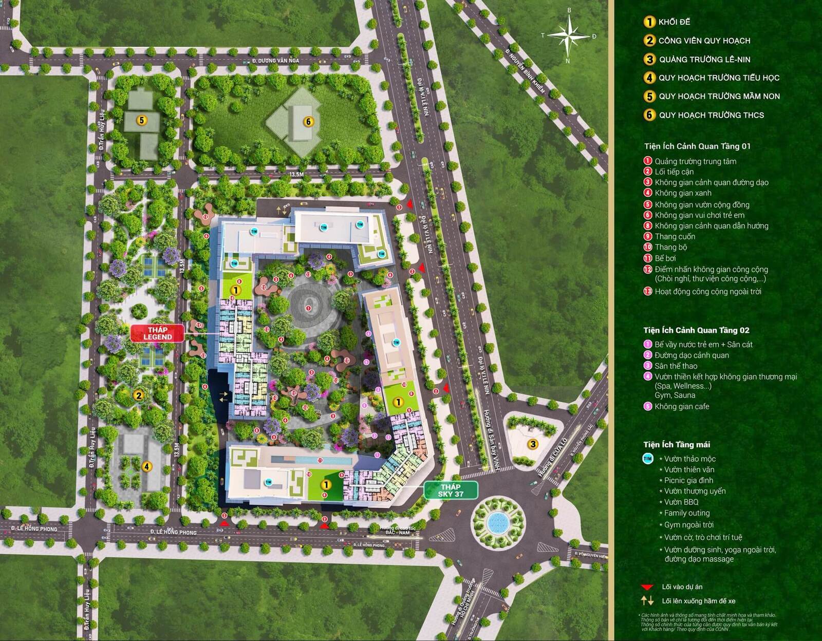 Mặt bằng tổng thể tổ hợ Sun Glory Residence