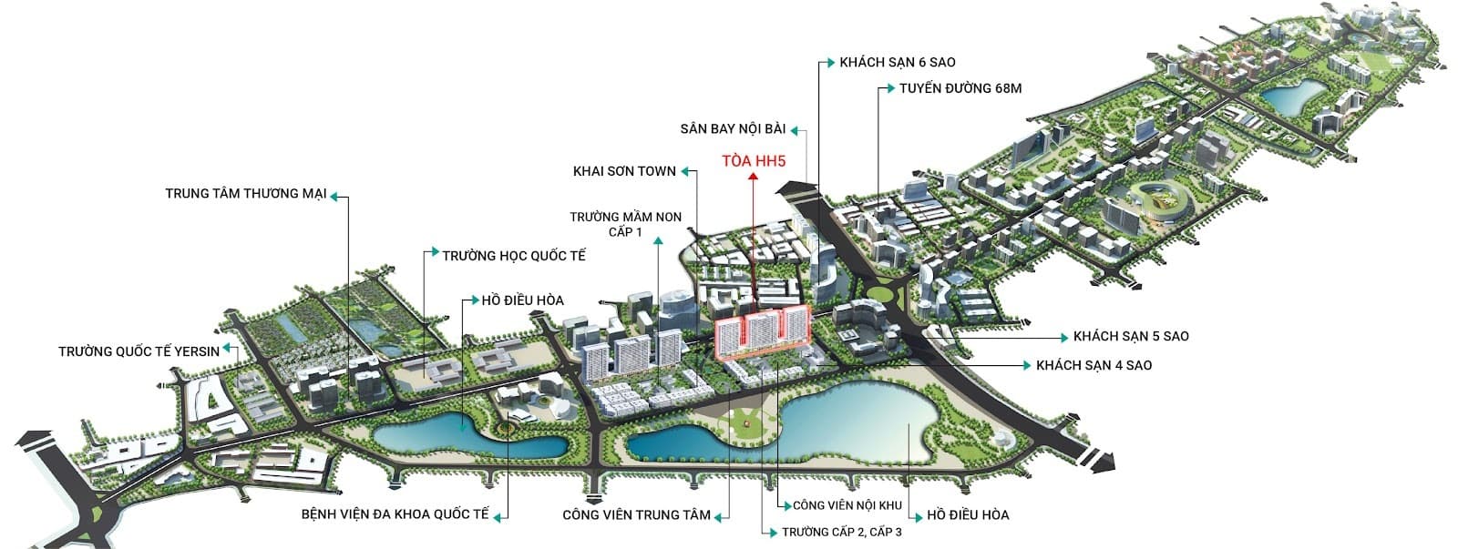 Mặt bằng tổng thể dự án Khai Sơn City Long Biên