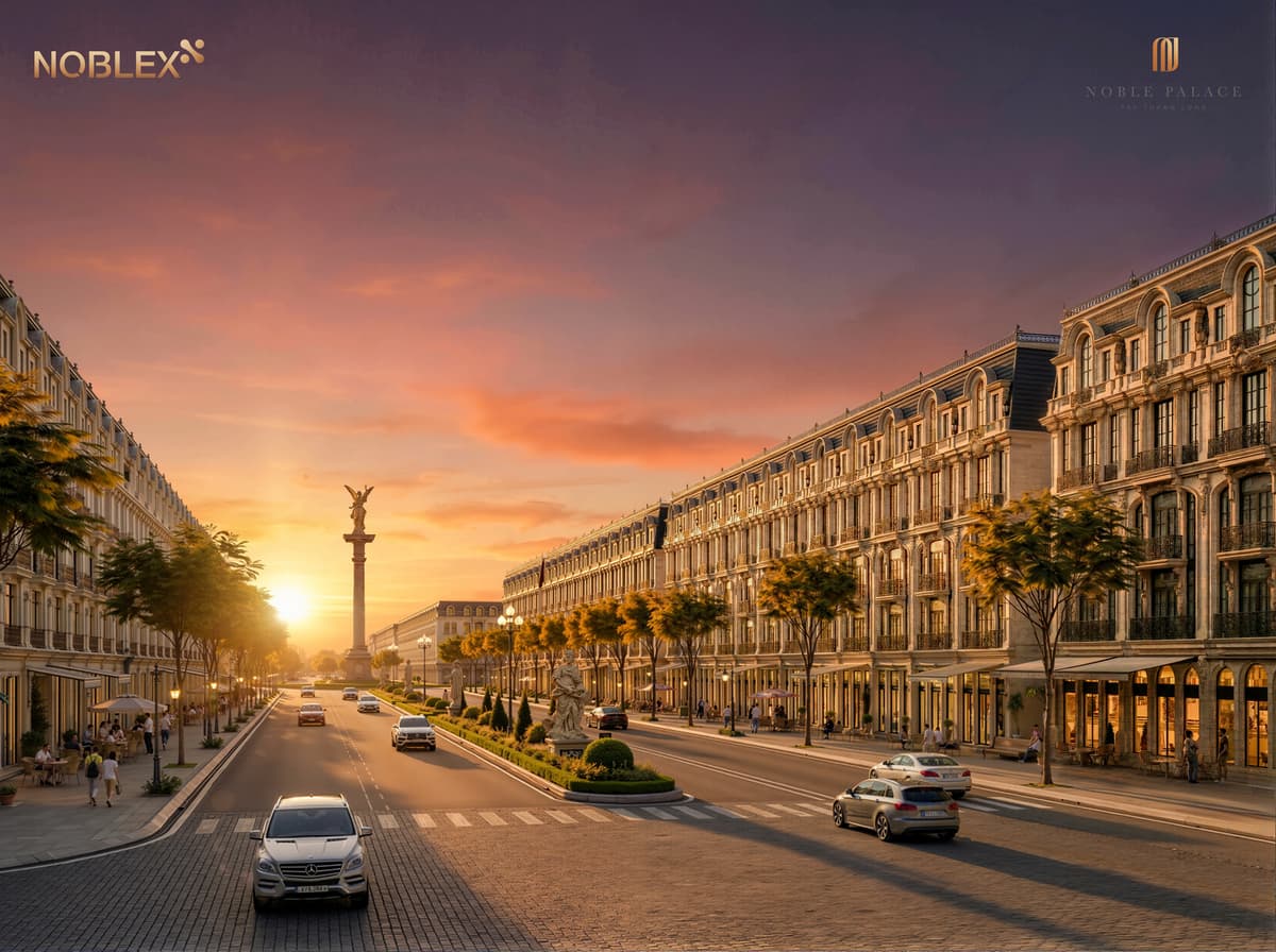 Tuyến phố thương mại sầm uất tại dự án Noble Palace Tây Thăng Long