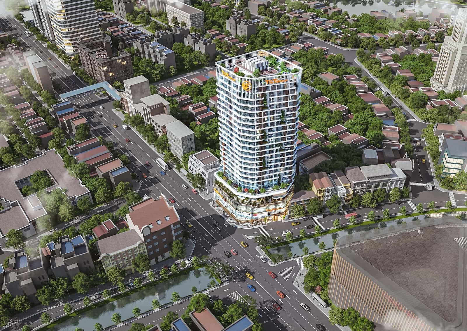 Phối cảnh tổng thể dự án Căn hộ cao cấp The Central Hà Nội