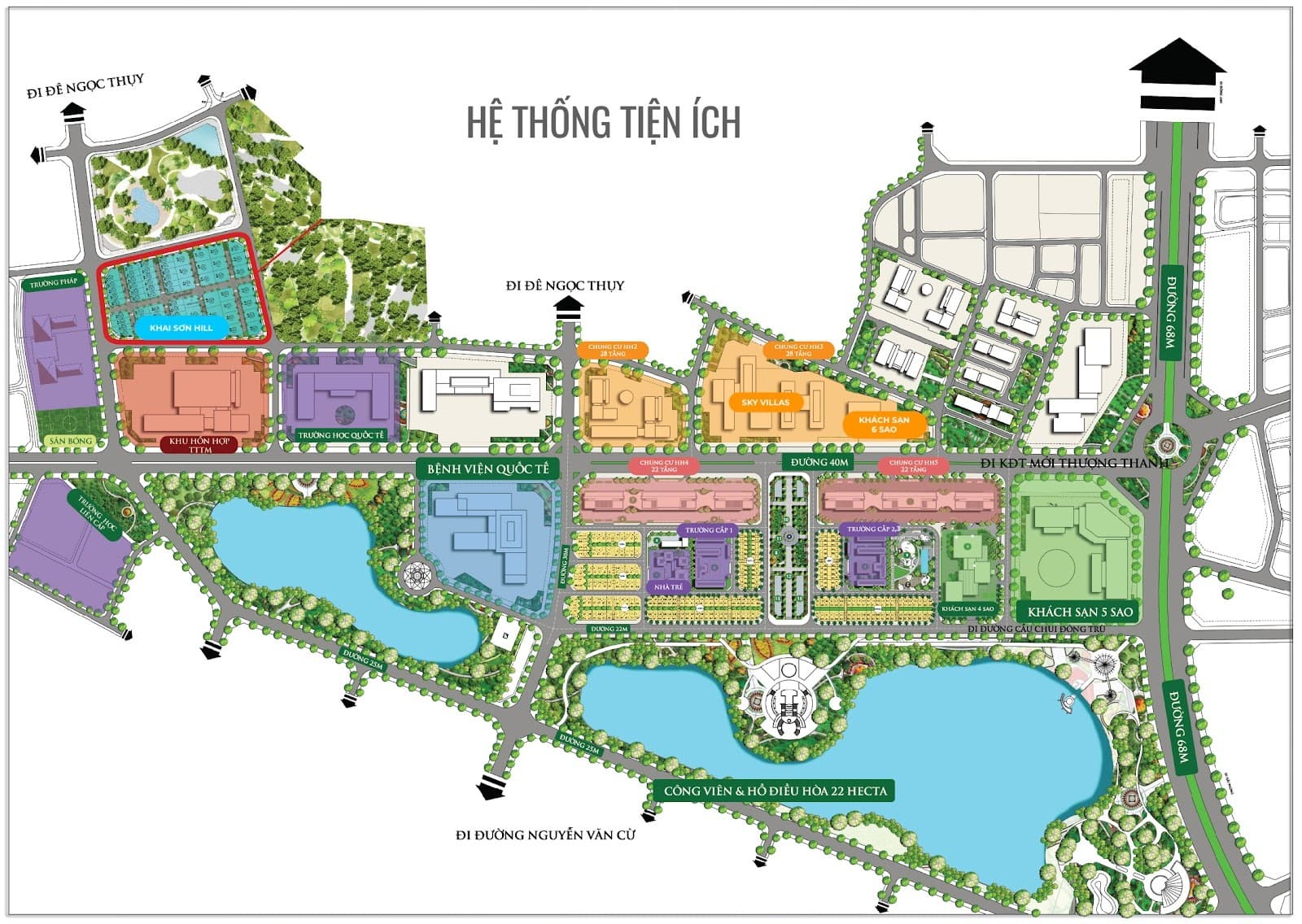 Tiện ích dự án Khai Sơn City Long Biên